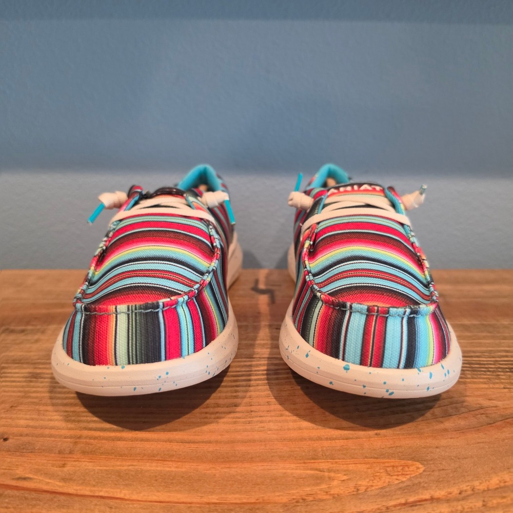 Ariat Womens Hilo Striking Serape Slip On Shoes Multicolor Striped Canvas 7.5 - Picture 2 of 11